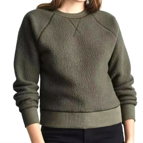 Everlane Renew Raglan Fleece Sweatshirt - Picture 1 of 4